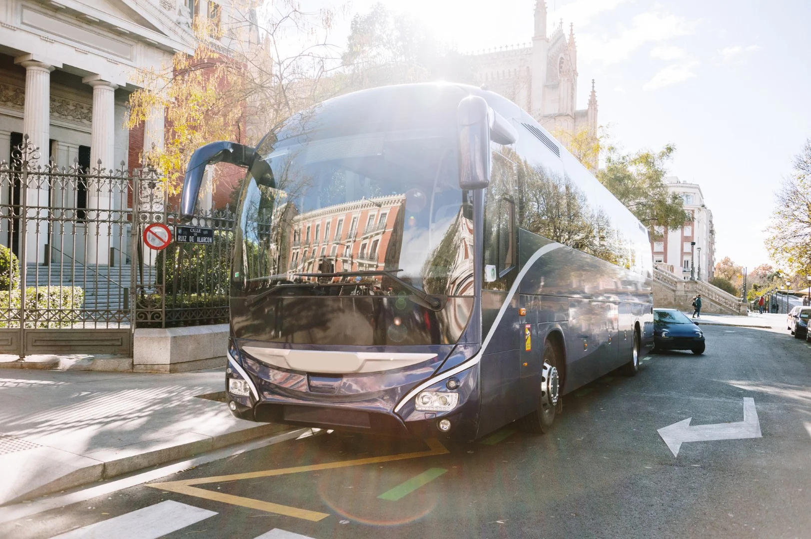 bus in the city