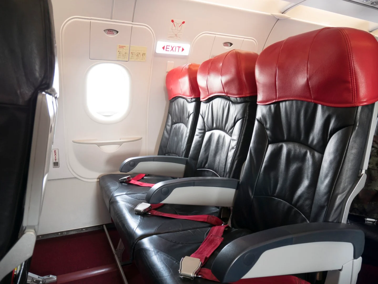 exit row, avion