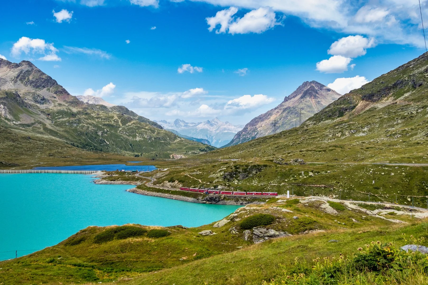 bernina express, lago bianco, bijelo jezero